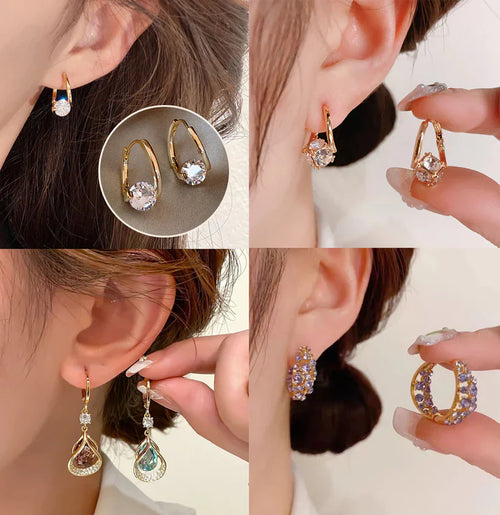 (Limited Time Discount 🔥 Last Day)Lymphatic Zircon earrings