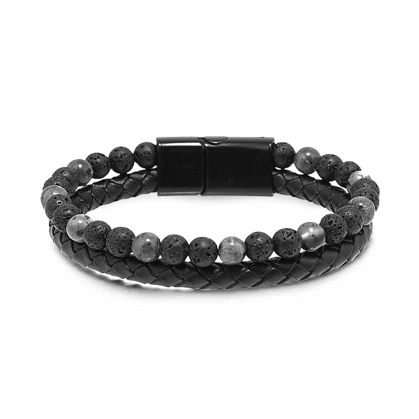 (🔥LAST DAY SALE-80% OFF) Histone™ Stone Leather Beaded Bracelet
