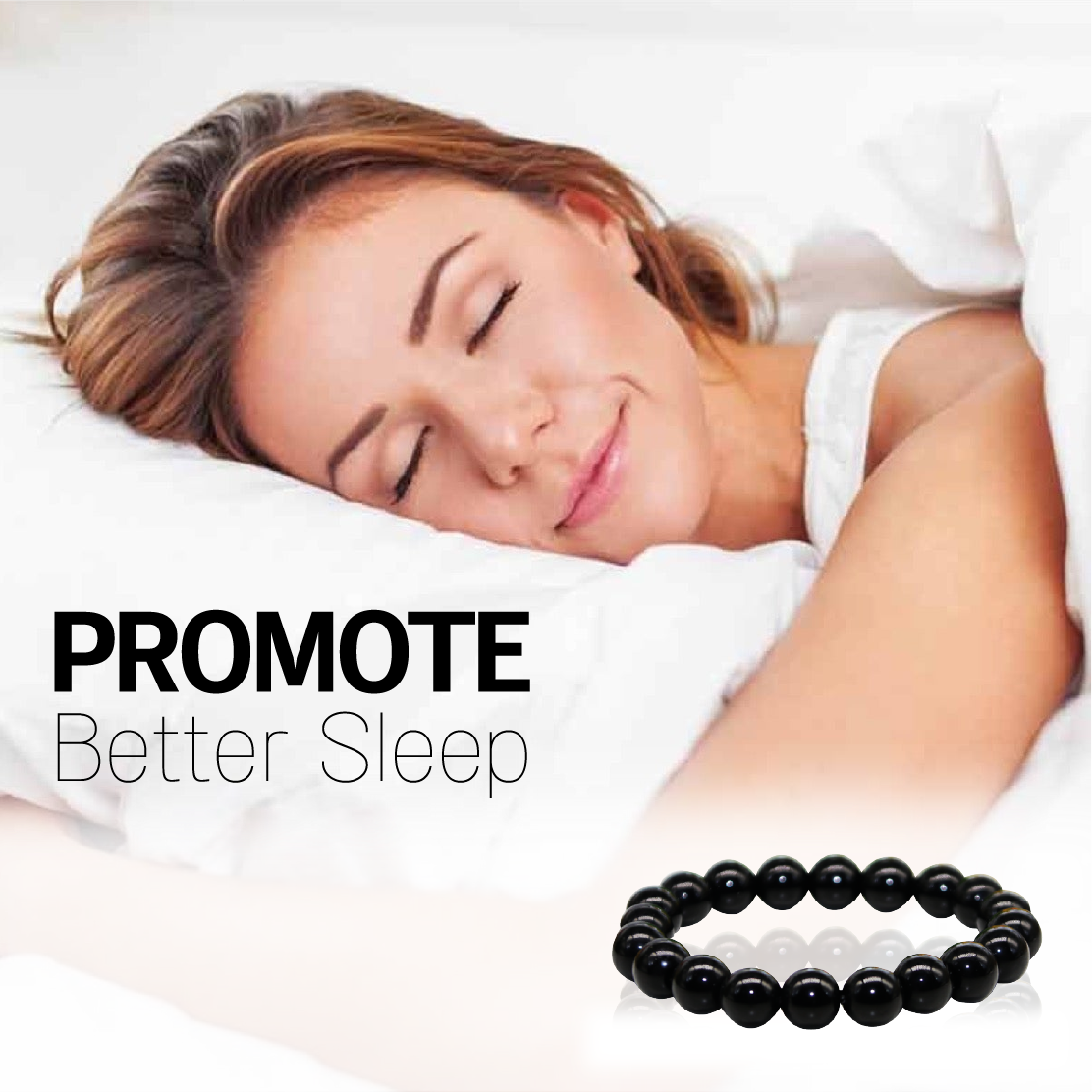 đ„đ„AntiSwelling Black Obsidian SlimmingAnklet